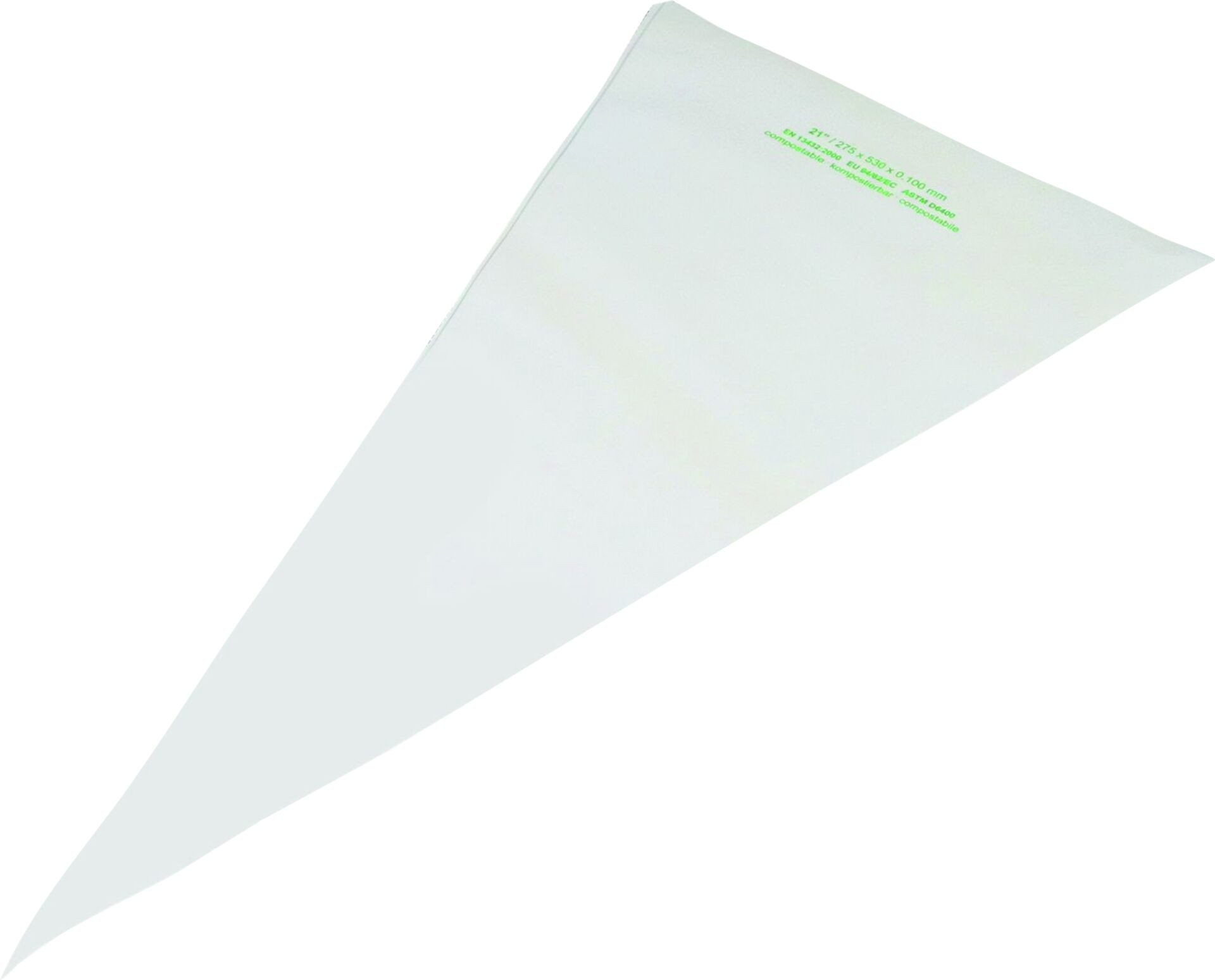 Einwegspritzbeutel, kompostierbar